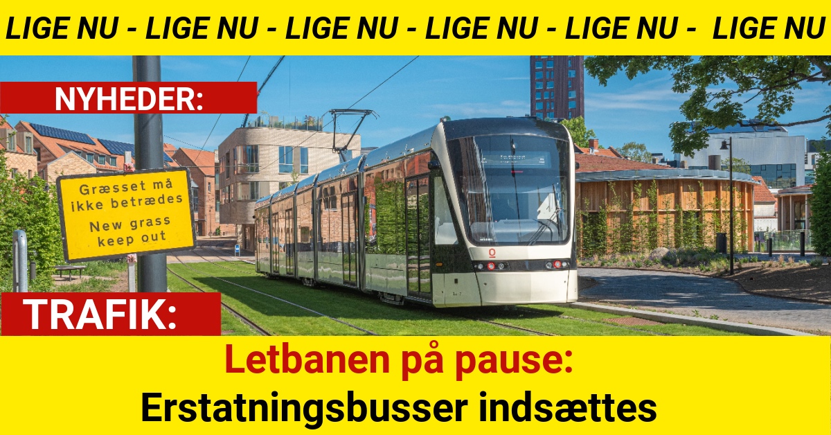 Letbanen på pause: Erstatningsbusser indsættes