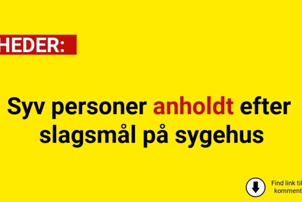 Syv personer anholdt efter slagsmål på sygehus