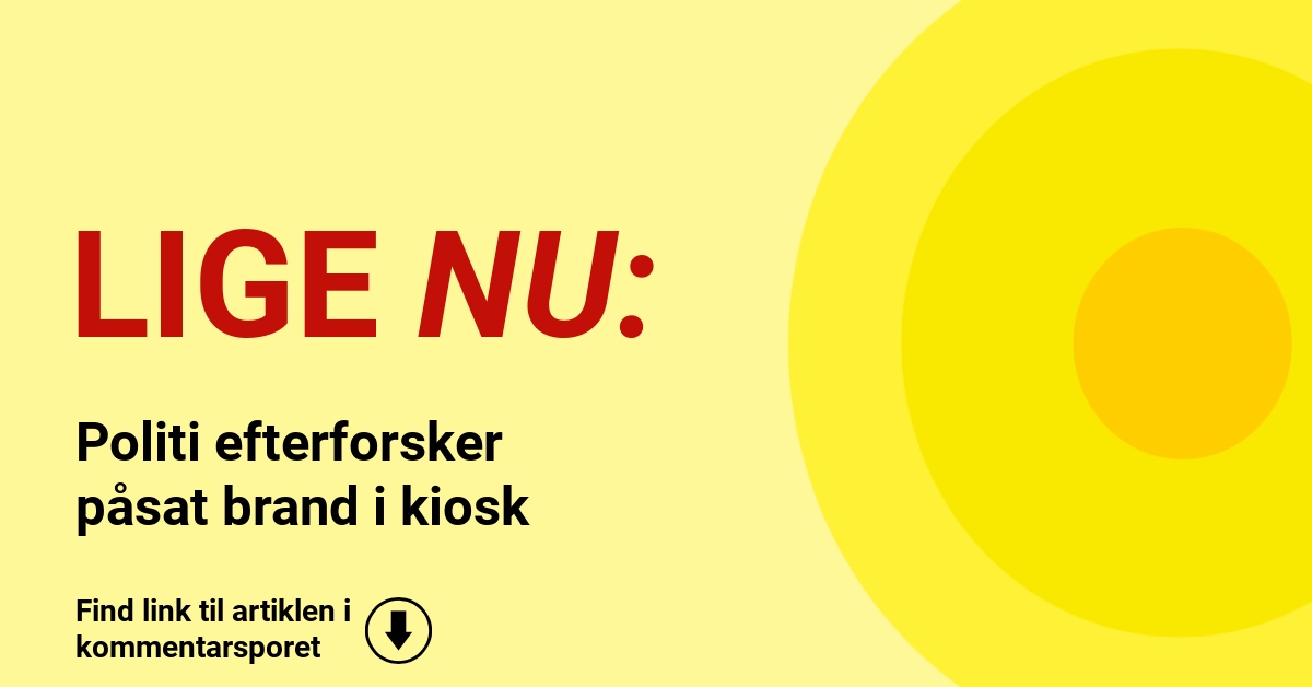 Politi efterforsker påsat brand i kiosk