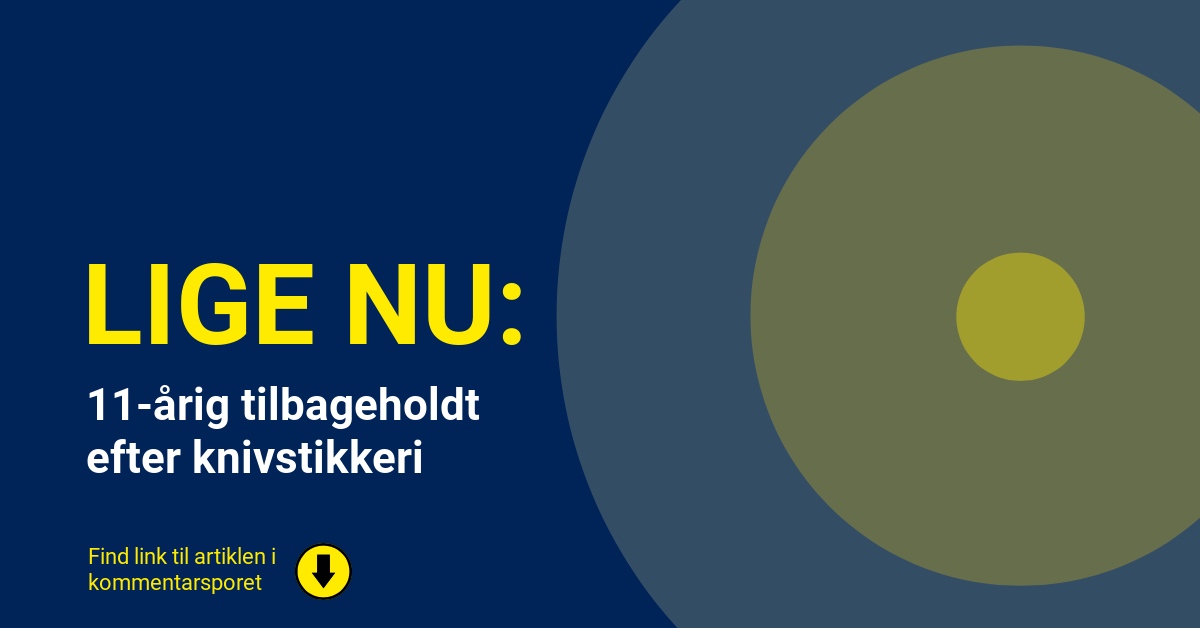 11-årig tilbageholdt efter knivstikkeri