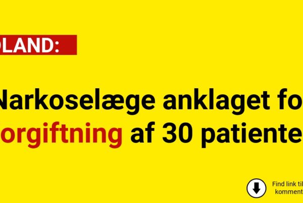 Narkoselæge anklaget