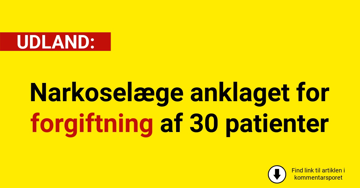 Narkoselæge anklaget