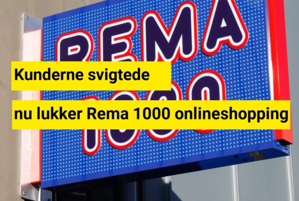 Kunderne svigtede – nu lukker Rema 1000 onlineshopping