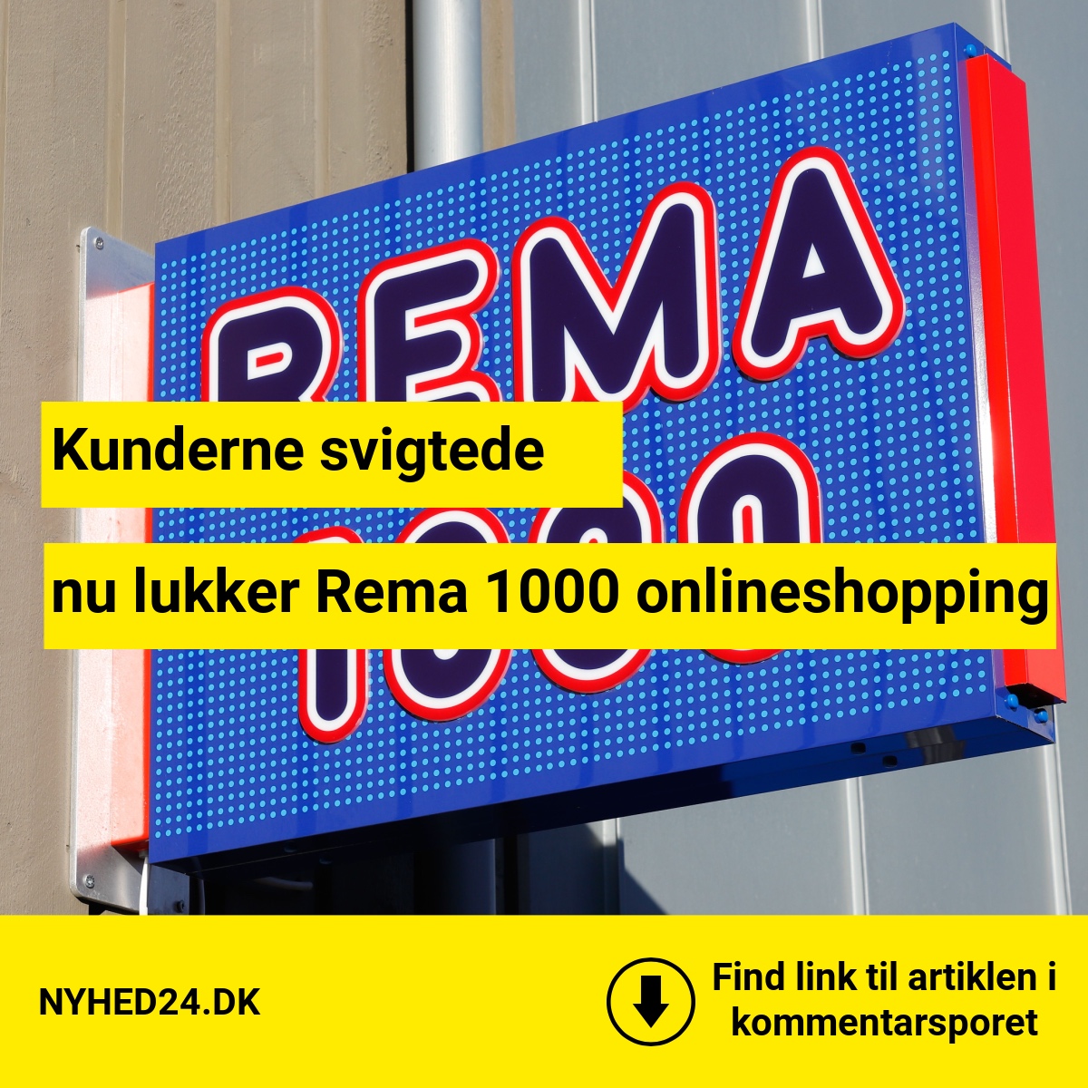 Kunderne svigtede – nu lukker Rema 1000 onlineshopping