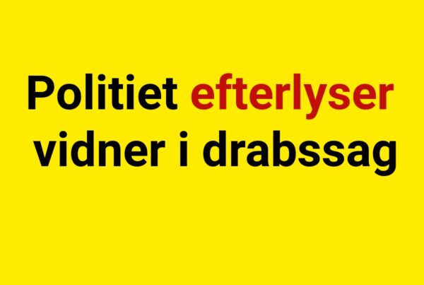 Politiet efterlyser vidner i drabssag