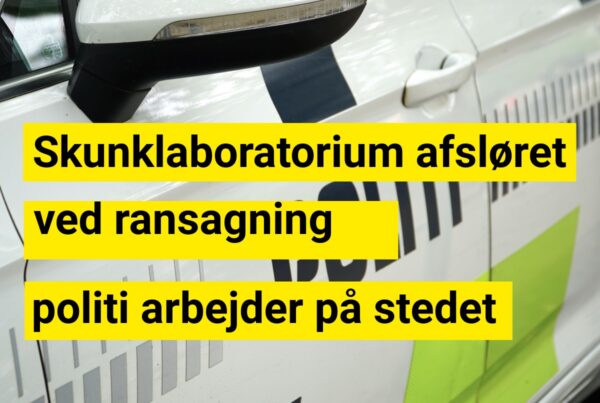 Skunklaboratorium afsløret ved ransagning – politi arbejder på stedet