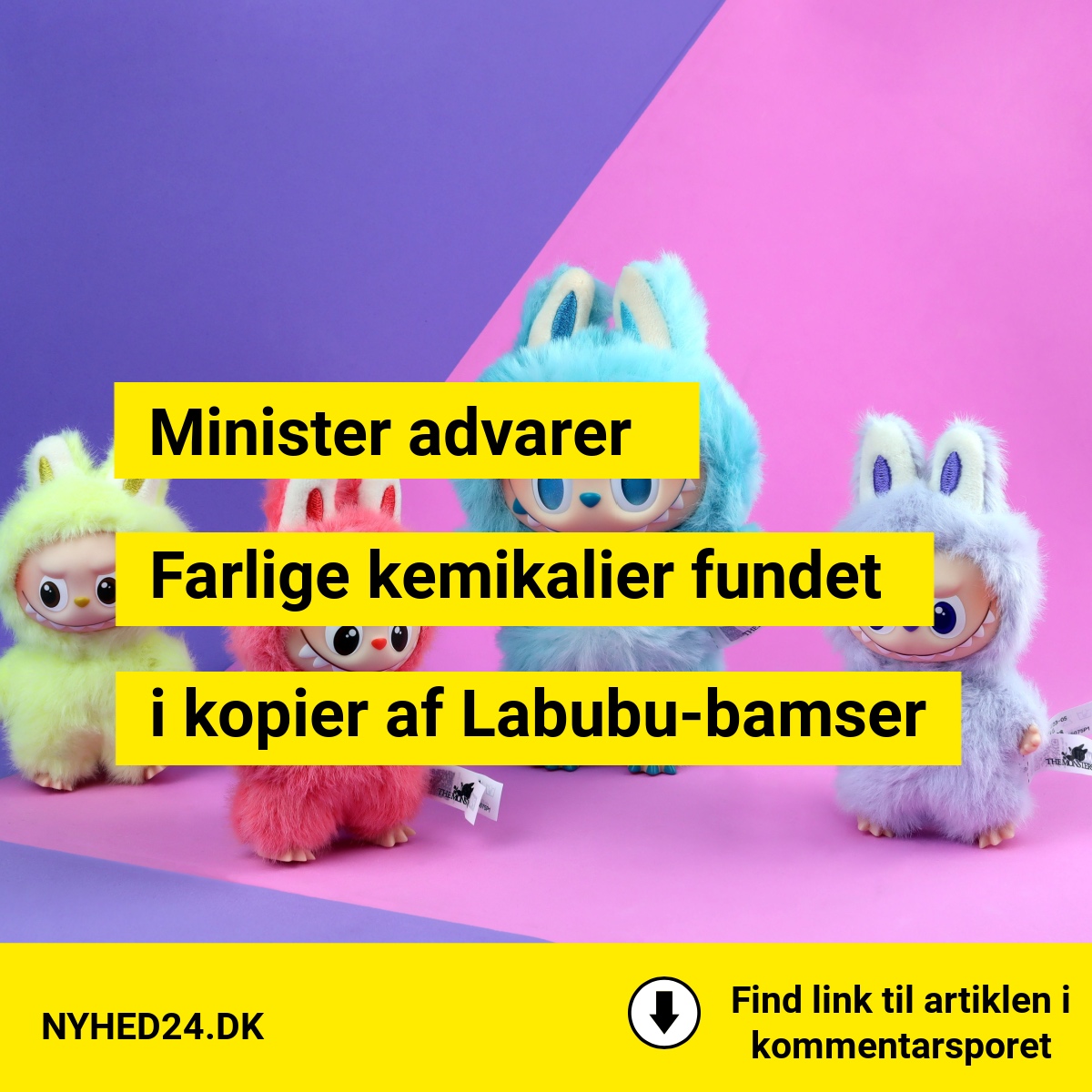 Farlige kopier af Labubu-bamser afsløret