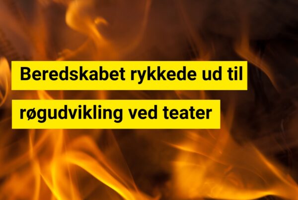 Beredskabet rykkede ud til røgudvikling ved teater