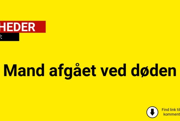 Mand afgået ved døden