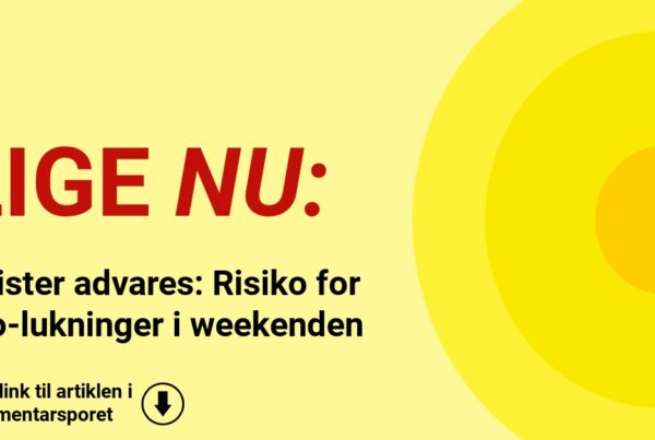 Bilister advares: Risiko for bro-lukninger i weekenden