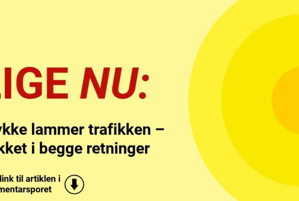 Ulykke lammer trafikken – Lukket i begge retninger