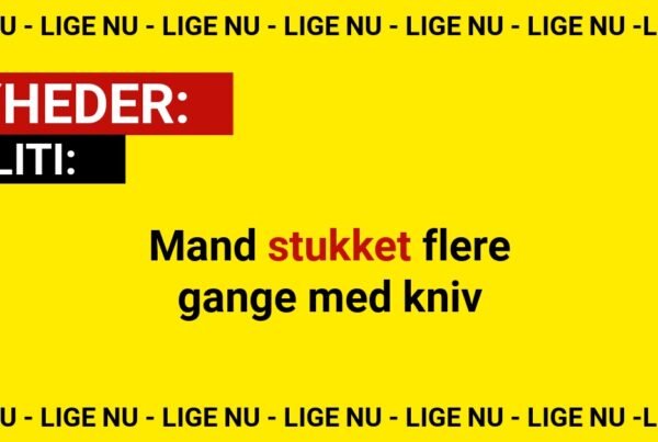 Mand stukket flere gange med kniv