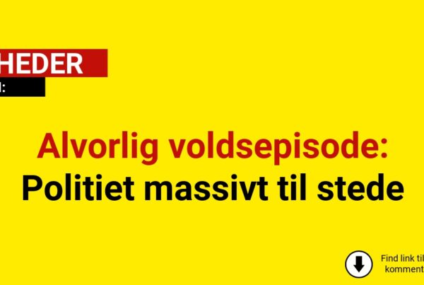 Alvorlig voldsepisode: Politiet massivt til stede