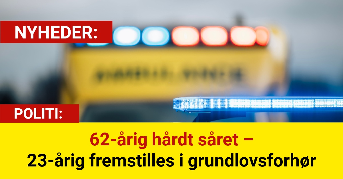 Politiet: Ung mand sigtet efter påkørsel, der sendte 62-årig på hospitalet