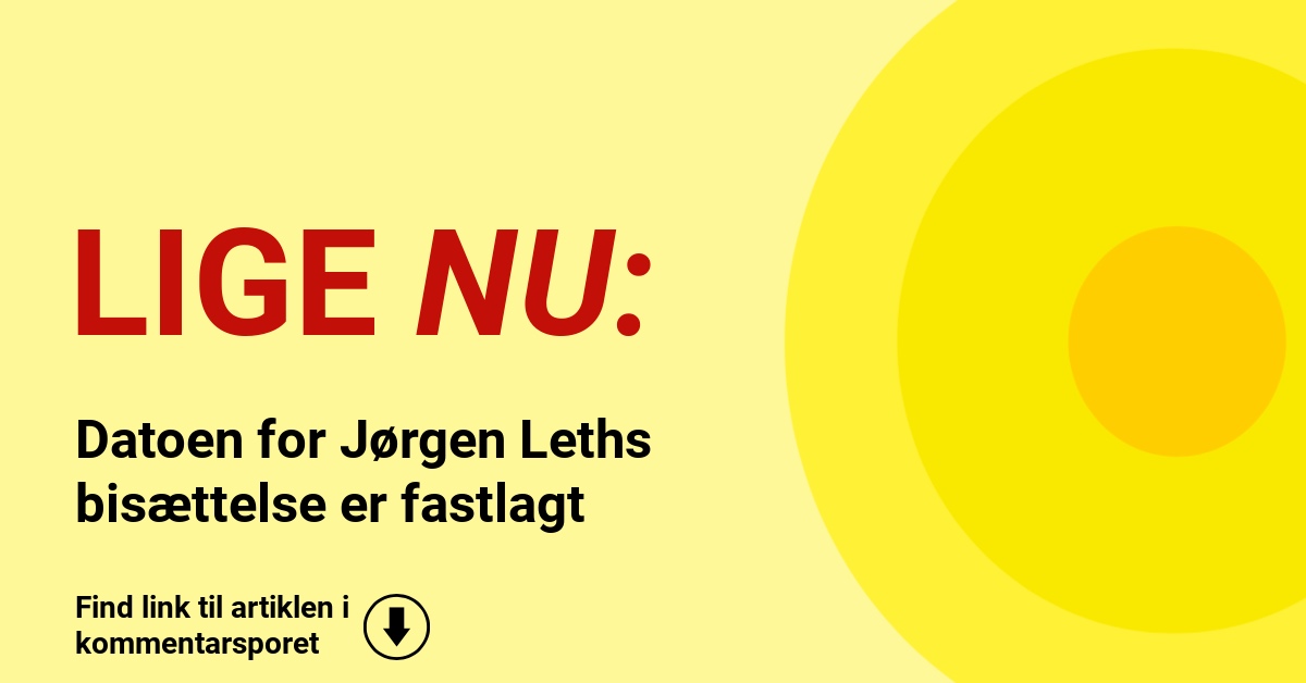 Datoen for Jørgen Leths bisættelse er fastlagt