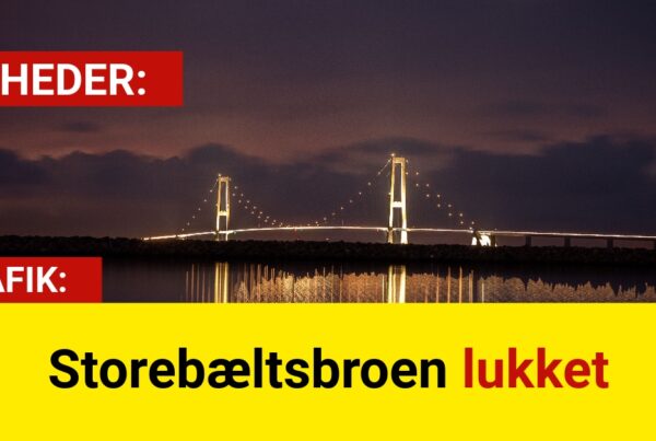 Storebæltsbroen lukket