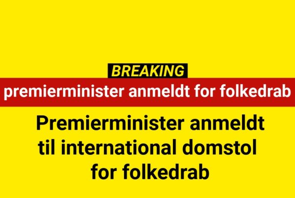 Premierminister anmeldt til international domstol for folkedrab
