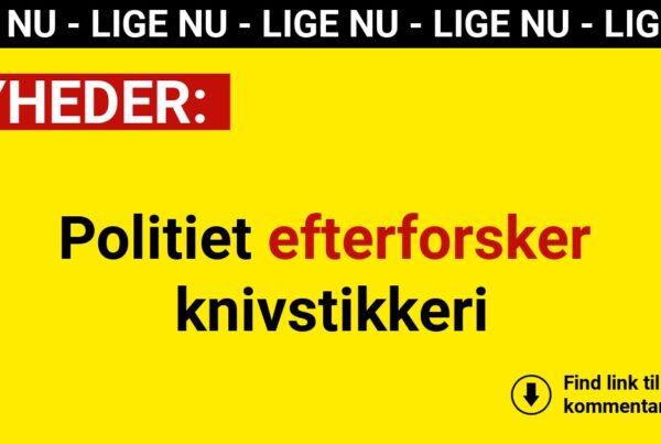 Politiet efterforsker knivstikkeri