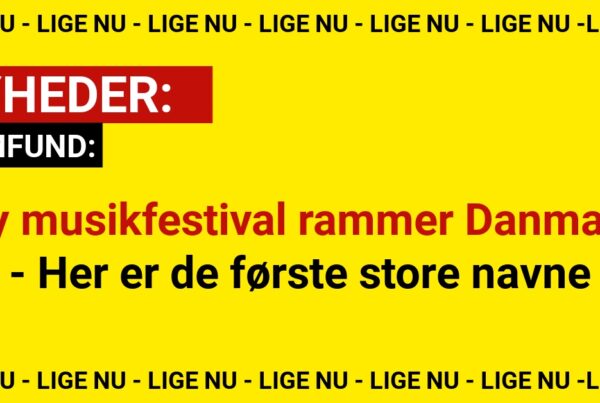 Ny musikfestival rammer Danmark - Her er de første store navne
