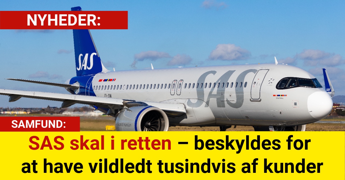 SAS skal i retten – beskyldes for at have vildledt tusindvis af kunder