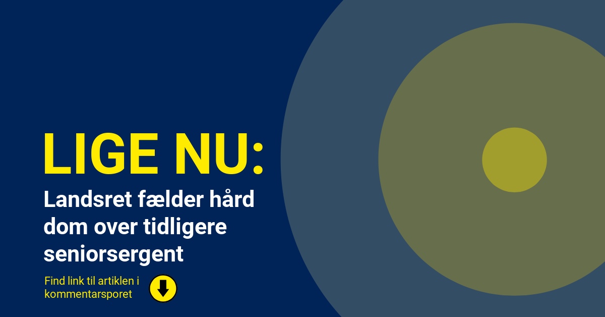 Landsret fælder hård dom over tidligere seniorsergent