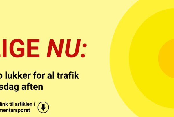 Bro lukker for al trafik onsdag aften