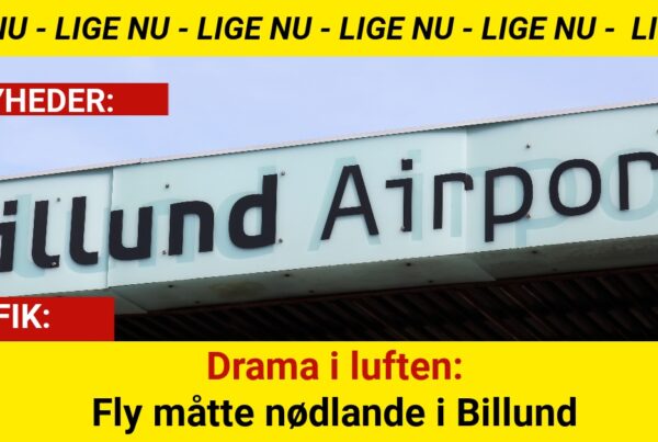 Drama i luften: Fly måtte nødlande i Billund
