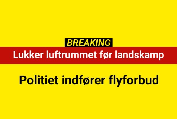 Lukker luftrummet før landskamp