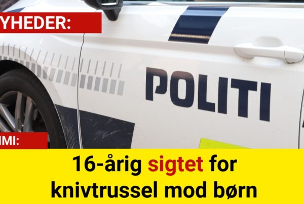 16-årig sigtet for knivtrussel mod børn