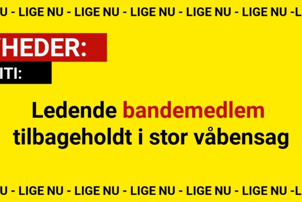 Ledende bandemedlem tilbageholdt i stor våbensag