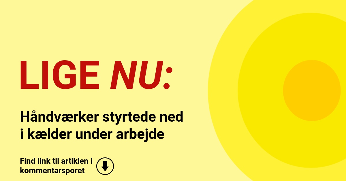 Håndværker styrtede ned i kælder under arbejde