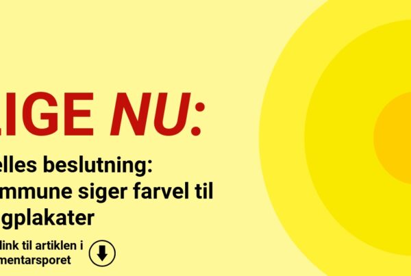 Fælles beslutning: Kommune siger farvel til valgplakater