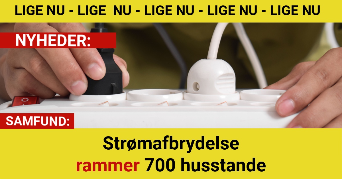 Strømafbrydelse rammer 700 husstande
