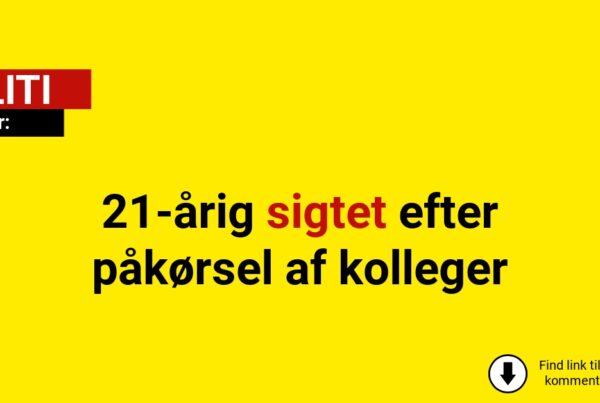 21-årig sigtet efter påkørsel af kolleger