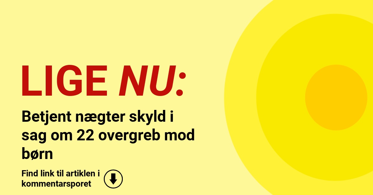 Betjent nægter skyld i sag om 22 overgreb mod børn