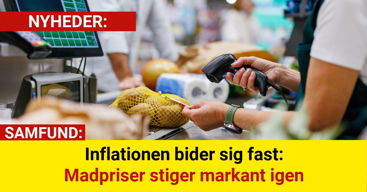Inflationen bider sig fast: Madpriser stiger markant igen