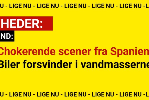 Chokerende scener fra Spanien: Biler forsvinder i vandmasserne