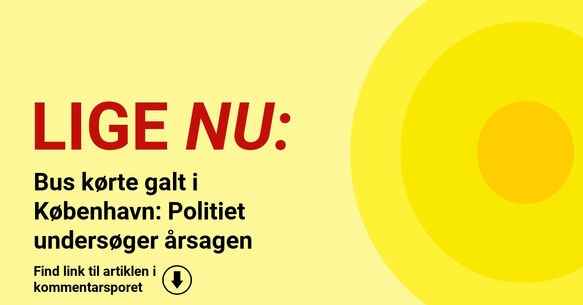 Bus kørte galt i København: Politiet undersøger årsagen