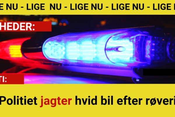 Politiet jagter hvid bil efter røveri