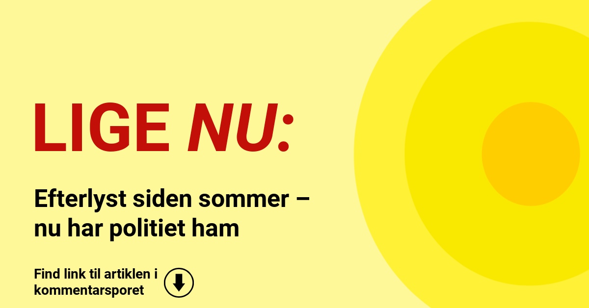 Efterlyst siden sommer – nu har politiet ham