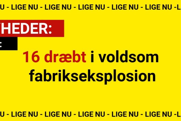 16 dræbt i voldsom fabriks­eksplosion