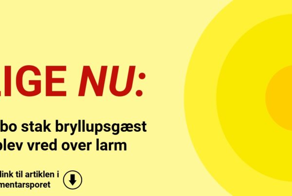 Nabo stak bryllupsgæst – blev vred over larm