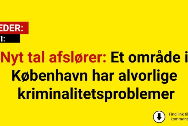 Nyt tal afslører: Et område i København har alvorlige kriminalitetsproblemer