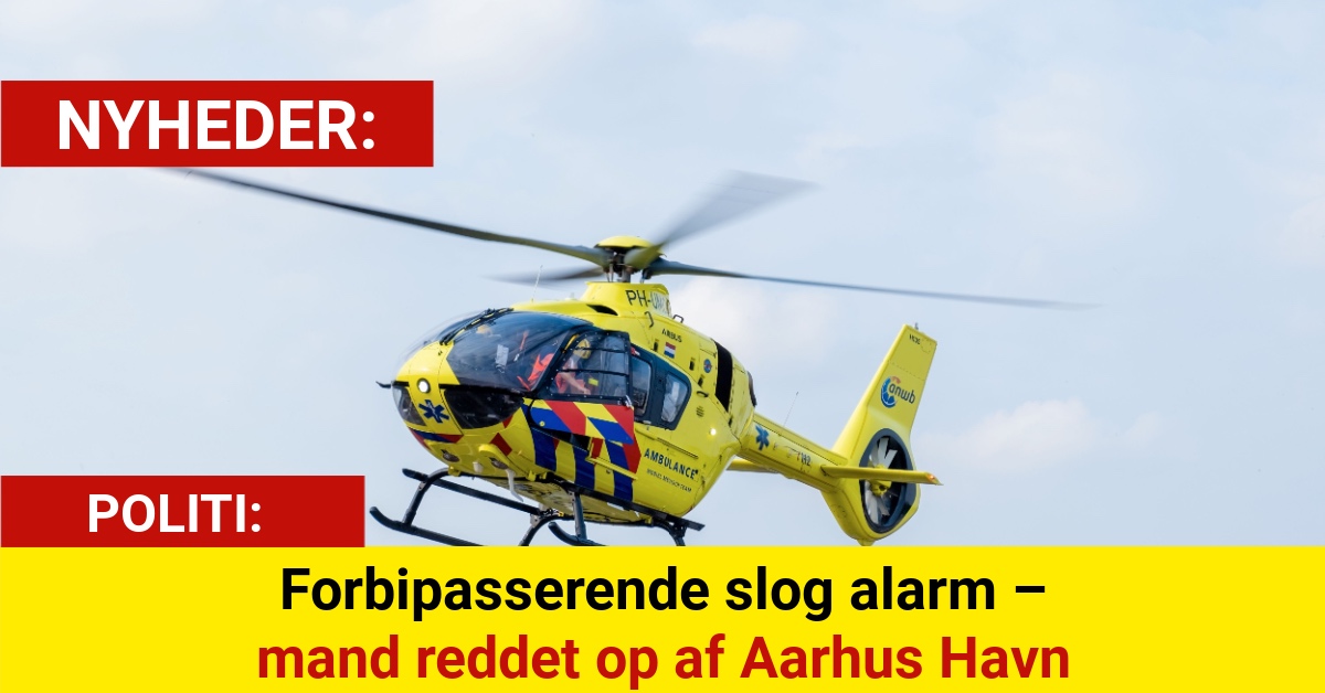Forbipasserende slog alarm – mand reddet op af Aarhus Havn
