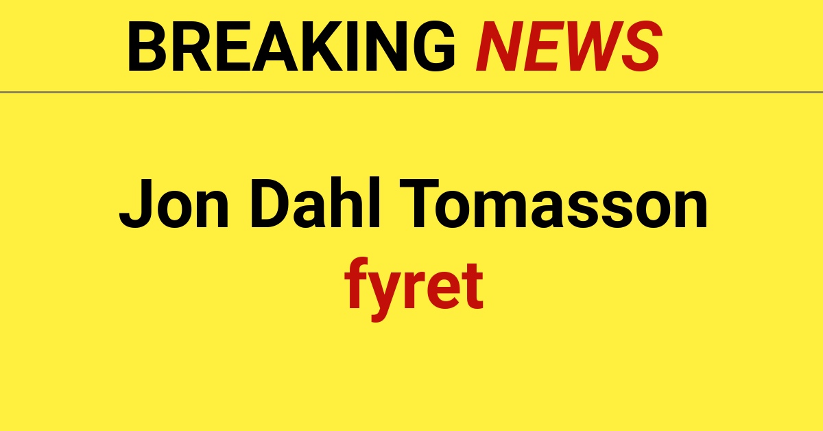 BREAKING: Jon Dahl Tomasson fyret
