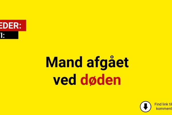 Mand afgået ved døden