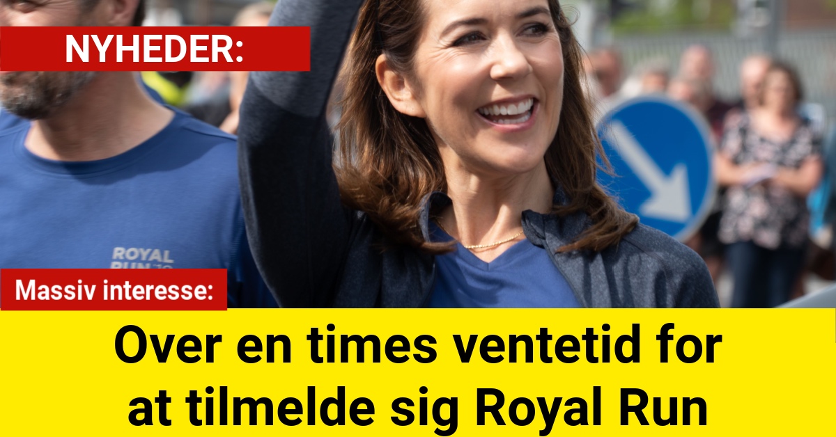 Massiv interesse: Over en times ventetid for at tilmelde sig Royal Run