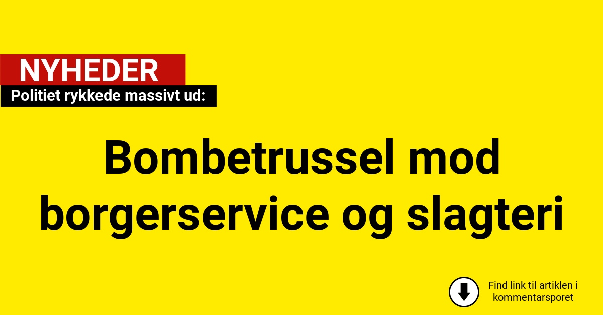 bombetrussel mod slagteri og borgerservice