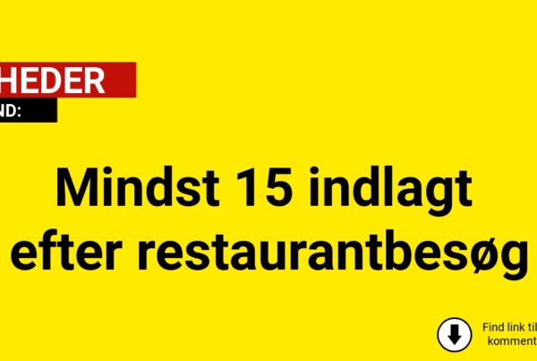 Mindst 15 indlagt efter restaurantbesøg