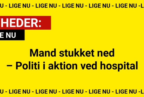 Mand stukket ned – politi i aktion ved hospital